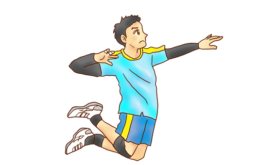 スパイク アタック,スパイク,バレーボール,男子選手,練習のイラスト素材