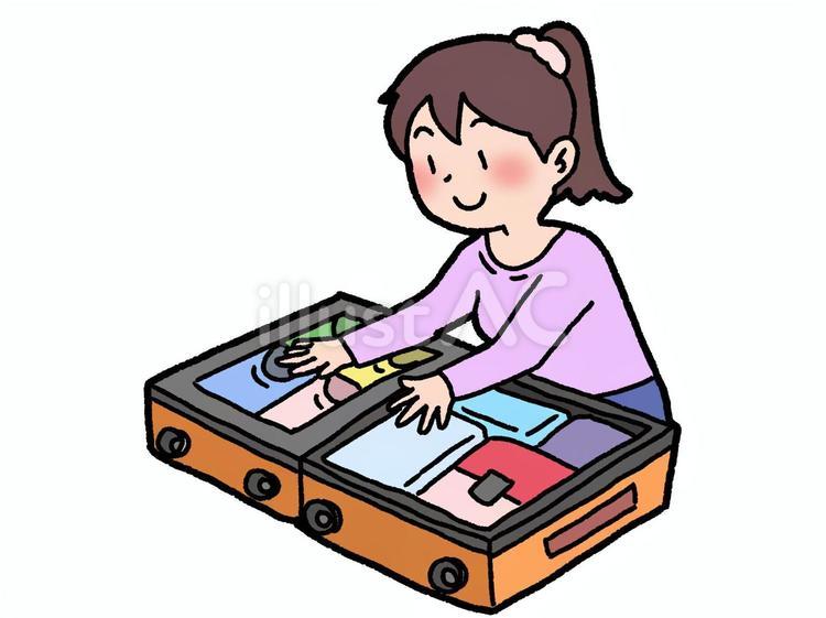 旅行の準備 旅行,スーツケース,準備のイラスト素材