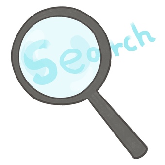 虫眼鏡（サーチ） 虫眼鏡,ルーペ,拡大鏡,スコープ,手持ちルーペ,凸レンズ,レンズ,むしめがね,ズーム,探すのイラスト素材