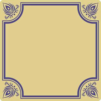 正方形のインド風フレーム 正方形のインド風フレーム インド,フレーム,セット,エスニック,タイトル,背景,タイ,アジア,オリエンタル,装飾のイラスト素材