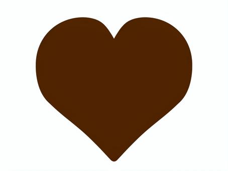 ハート　茶色 ハート,アイコン,愛,バレンタイン,記念日,母の日,茶色,ブラウン,恋愛,告白のイラスト素材