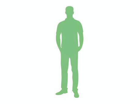 シルエット【人_立ち姿】16 シルエット【人_立ち姿】16 人,全身,男,立ち姿,アクション,アイコン,素材,シルエット,かげ,影絵のイラスト素材