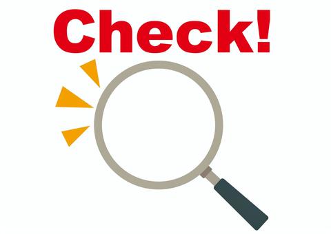 チェック  虫眼鏡 チェック,虫眼鏡,ポイント,検索,調べる,注目,確認,要点,大切,大事のイラスト素材