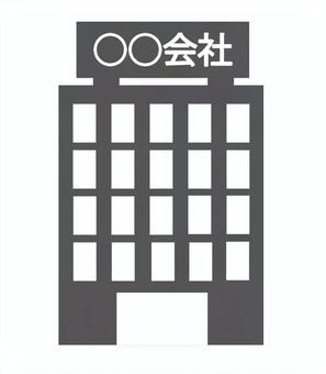 会社アイコン 会社アイコン 株式会社,会社,企業,ビル,オフィス,シンプル,イメージ,挿絵,就業,外観のイラスト素材