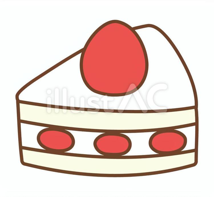 ケーキ　デザート　いちご　パーティー ケーキ,デザート,いちごのイラスト素材