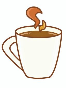 マグカップ（ホワイト） マグカップ,白,ホワイト,コーヒーカップ,手描き,カップ,コップ,一つ,一個,ワンポイントのイラスト素材