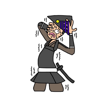 混乱する戦国時代の足軽 足軽,侍,武士,鎧武者,戦士,兵士,日本,和風,歴史,日本史のイラスト素材