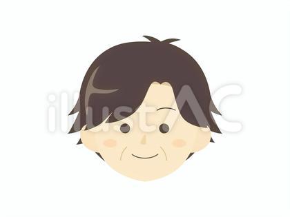 シンプルで可愛いおじさんのイラスト