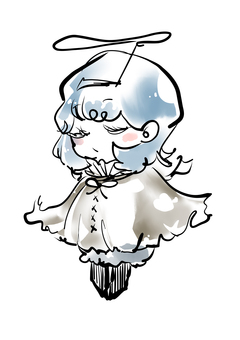 ふよふよゆるれでぃ 女の子,ゆるふわ,萌え系,妖精,天使,かわいい,不思議,イラストのイラスト素材