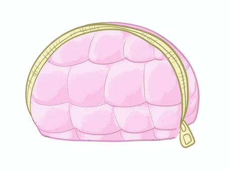 ピンクのかわいいポーチ ピンク,かわいい,ポーチ,小物入れ,雑貨のイラスト素材