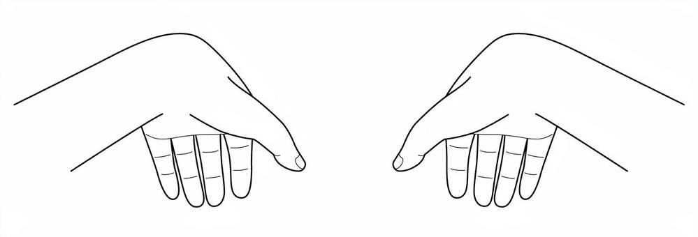 手 196 手 196 手,指,リアル,両手,モノクロ,腕,押さえる,支える,かぶせる,垂らすのイラスト素材