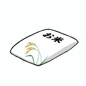 お米(袋) お米(袋) お米,生米,袋,コメ,穀物,食べ物,食材,シンプル,手描き,手書きのイラスト素材