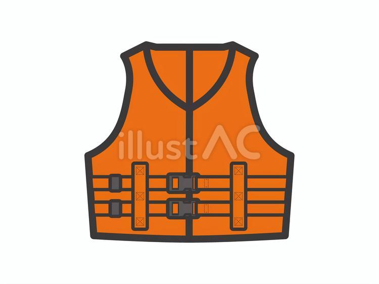 ライフジャケット01 ライフジャケット,救命胴衣,救急のイラスト素材