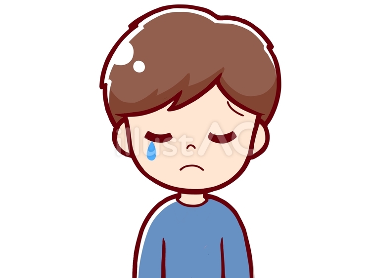 悲しむ男性 男性,泣く,涙のイラスト素材