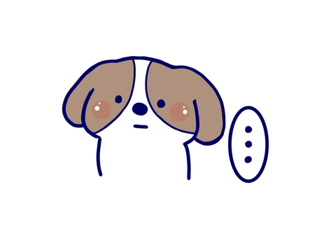 無言のキャバリア 犬,キャバリア,無言,圧,見つめる,小型犬,中型犬,保護犬,家庭犬,無表情のイラスト素材