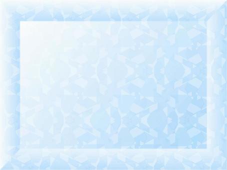 水色の幾何学模様の四角フレーム103 フレーム,幾何学,背景,枠,飾り枠,囲み枠,水色,青,四角,輝きのイラスト素材
