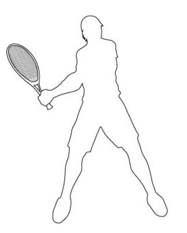 男子テニス枠線