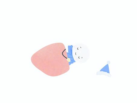 雪だるま(寝る)