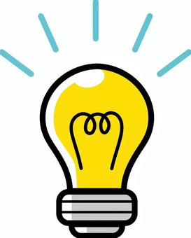 電球輝きライト 電球,電気,豆電球,ライト,光,輝き,ひらめき,アイデア,マーク,ピクトグラムのイラスト素材