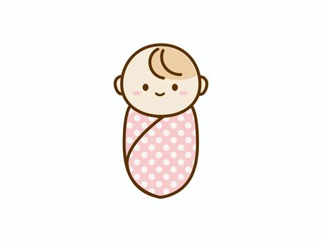 粉色襁褓中的嬰兒, JPG, PNG 和 EPS 粉色襁褓中的嬰兒, , JPG, PNG 和 EPS