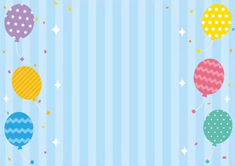 おしゃれでカラフルな風船の背景素材