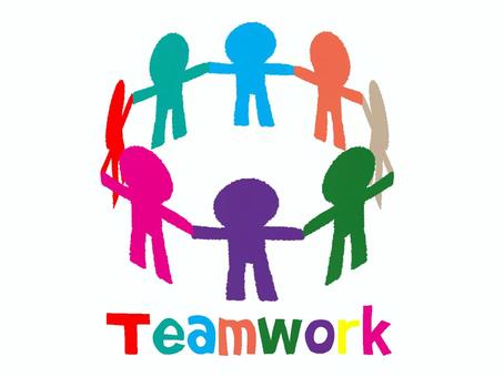 Illustration, teamwork, character picture, circle, 