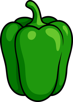 ピーマン ピーマン,野菜,緑,苦い,サラダ,新鮮,ベクターのイラスト素材