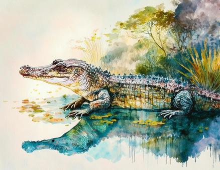 Crocodile, crocodile, animal, creatures, JPG