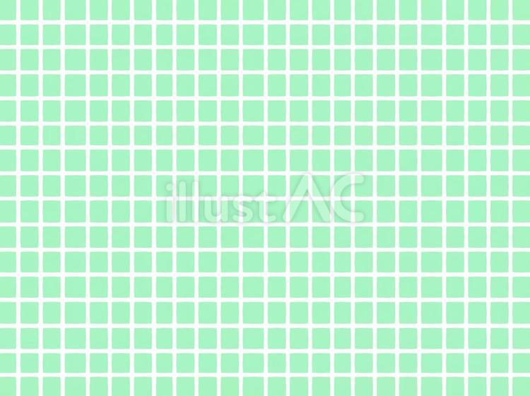 細かいタイル模様・チェック模様（緑） タイル,ブロック,チェックのイラスト素材
