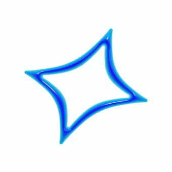 ぷっくりした青いダイヤの3Dアイコン1 ダイヤ,キラキラ,フレーム,アイコン,3d,立体,マーク,可愛い,輝き,フェミニンのイラスト素材