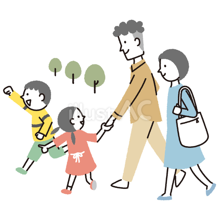 家族 家族,親子,夫婦のイラスト素材