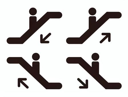 自動扶梯, JPG, PNG 和 EPS 自動扶梯, 靜止, 攀登, 人物, JPG, PNG 和 EPS