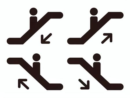 escalator, side, stand, still, JPG and PNG