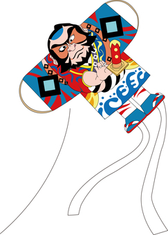 奴凧 奴凧,凧,やっこ,お正月,伝統,和風,江戸,新年,子供,遊びのイラスト素材