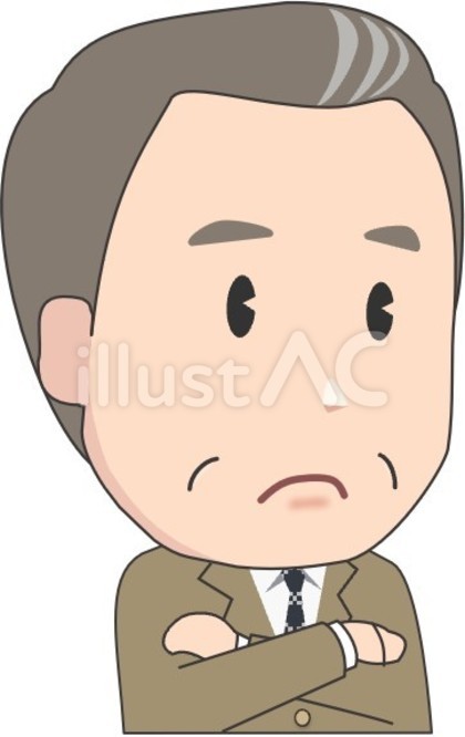 悩むお偉いさん