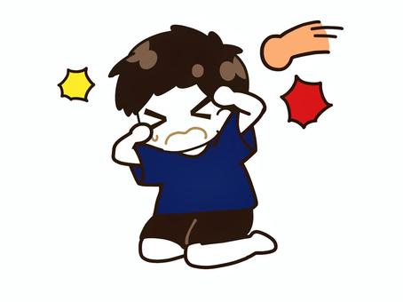 暴力男性, 男孩, 暴力, 击中, JPG 和 PNG