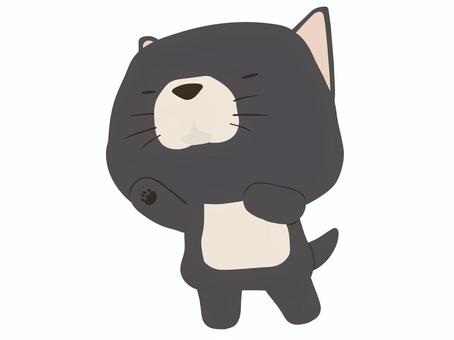 つっこむ_犬 つっこむ,犬,動物,かわいい,なんでやねん,漫才のイラスト素材