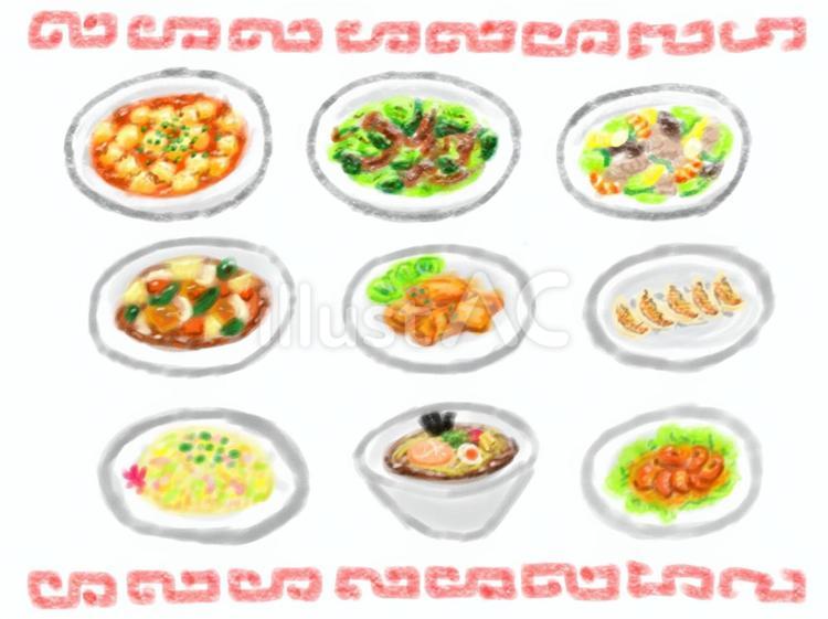 中華料理 料理,中華,麻婆豆腐のイラスト素材