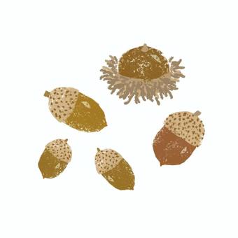 Illustration, acorn, simple, tiny, 
