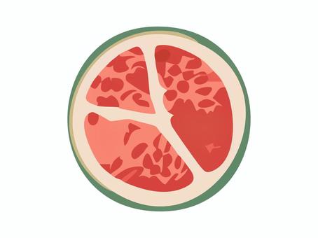 果物【ざくろ】 果物【ざくろ】 果物,食べ物,食物,ざくろ,アイコン,素材,シンプル,ポップ,ゆるい,かわいいのイラスト素材