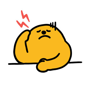 頭痛くん 頭痛くん 医療,病院,患者,治療,検査,症状,頭痛,痛みのイラスト素材