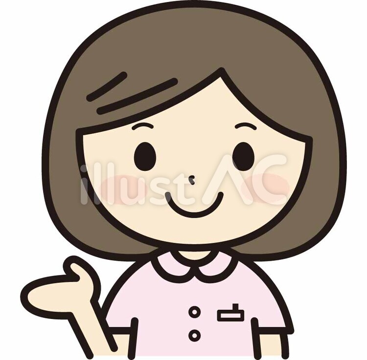 案内している女性看護師 看護師,看護,受付のイラスト素材
