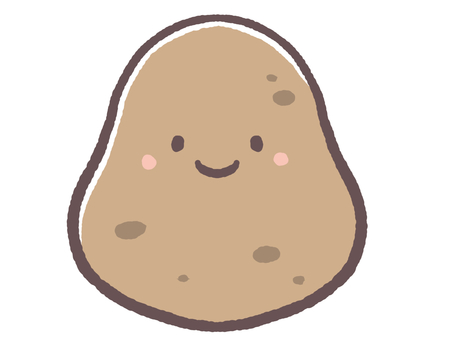 美味しい食べ物の野菜のじゃがいも じゃがいも,食べ物,野菜,料理,材料,スーパー,八百屋,お店,飲食店,食材のイラスト素材