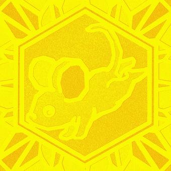 シームレスなモザイク　干支　子　o  子,ネズミ,鼠,干支,動物,正月,年賀状,背景素材,バックグラウンド,モザイクのイラスト素材