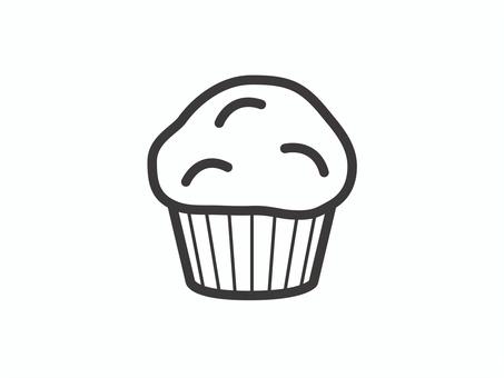 マフィン03 マフィン03 マフィン,お菓子,焼き菓子,スイーツ,食べ物,アイコン,マーク,シンプルのイラスト素材
