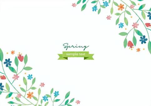 spring frame, spring, frame, flower, JPG, PNG and EPS