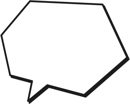 Balloon Hexagon Simple Shadowed Leftward, speech balloon, a balloon, balloon, JPG and PNG