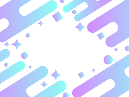 ポップなグラデメンフィス背景 青 背景,メンフィス,グラデーション,フレーム,幾何学,かわいい,ポップ,青,水色,キラキラのイラスト素材