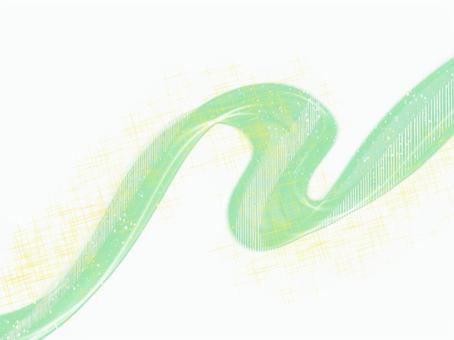  風のリボン-ライトグリーン01k 風,リボン,ミント,グリーン,ライン,爽やか,自然,透明感,光,抽象のイラスト素材