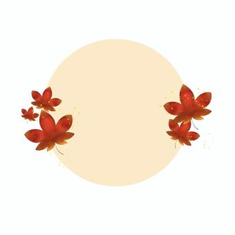 紅葉フレーム 枠,紅葉,もみじのイラスト素材